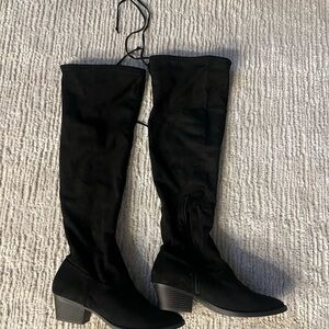 Black Over-the-Knee Women's Boots